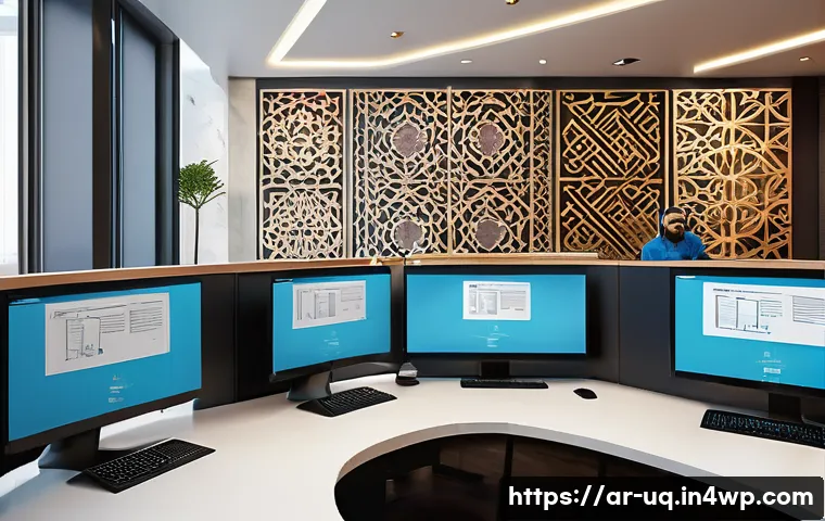 고객 여정 맵핑과 고객 서비스 개선 - A detailed modern customer service center scene in a Middle Eastern office setting, featuring divers...